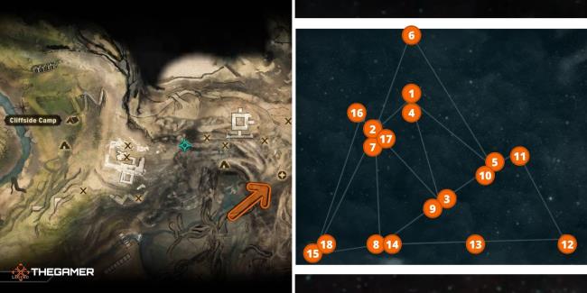 Dragon Age Inquisition Astrariums, Belenas - Basin Floor (location on left, solution on right) (1)